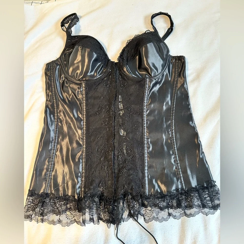 Escante woman’s black corset, size 1X - Picture 1 of 16